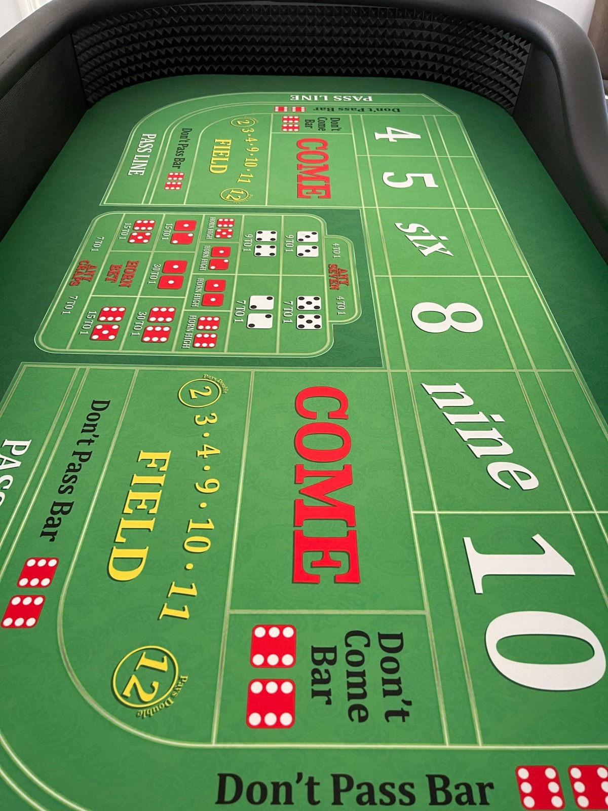 Photo 9 of Sharp Craps Table with Green Felt